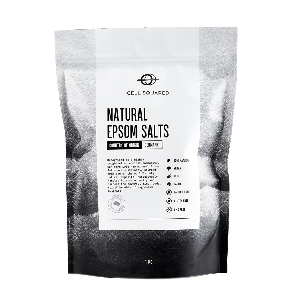 Natural Epsom Salts 1kg - Food Grade