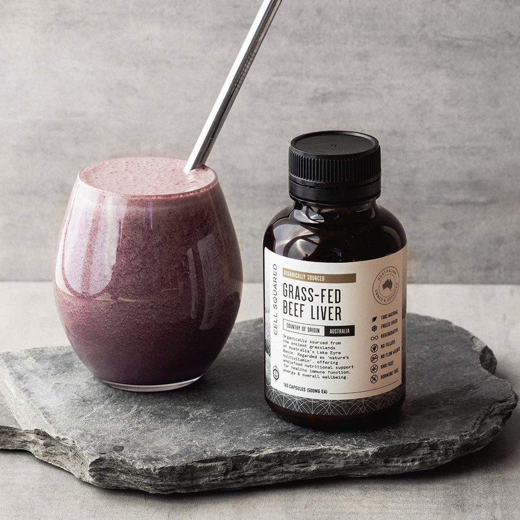 Supercharged Cacao Liver Berry Smoothie