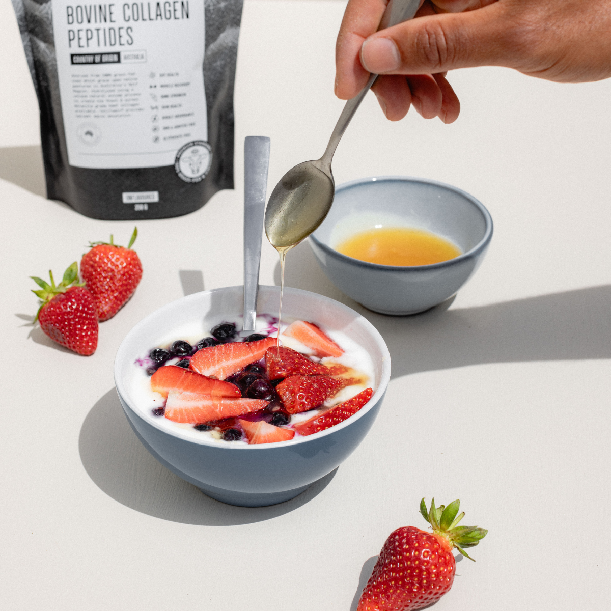 Yoghurt Collagen Bowl with Beef Liver Powder