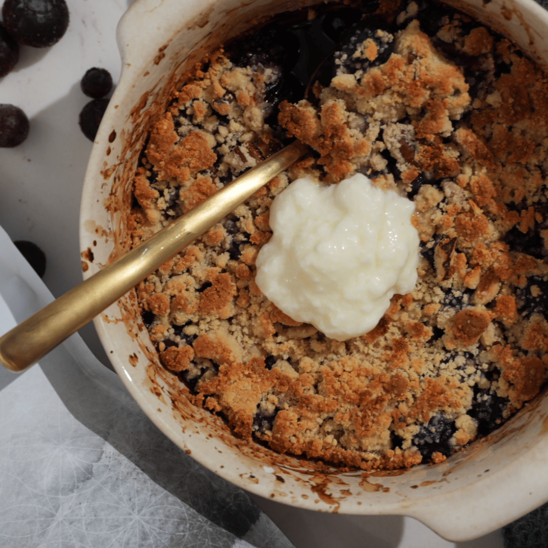 Protein Loaded Blueberry Cobbler Recipe
