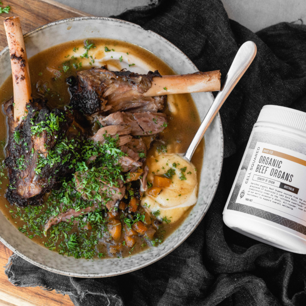 Certified Organic Beef Organs Powder Lamb Shanks