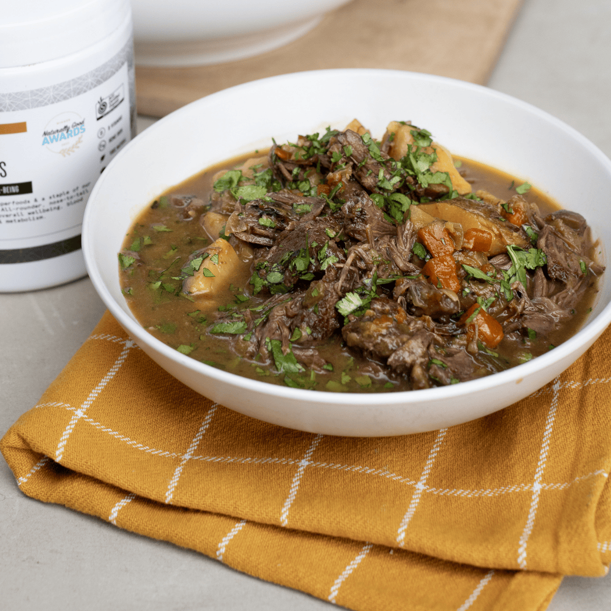 Slow Cooked Chicken with Beef Organs Powder