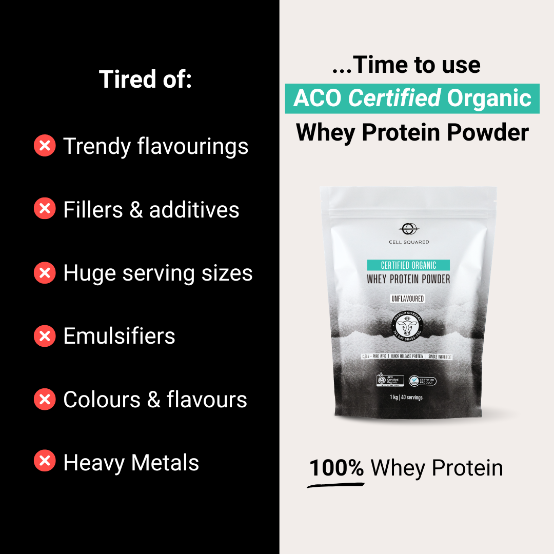 Certified Organic Whey Protein Powder 1kg