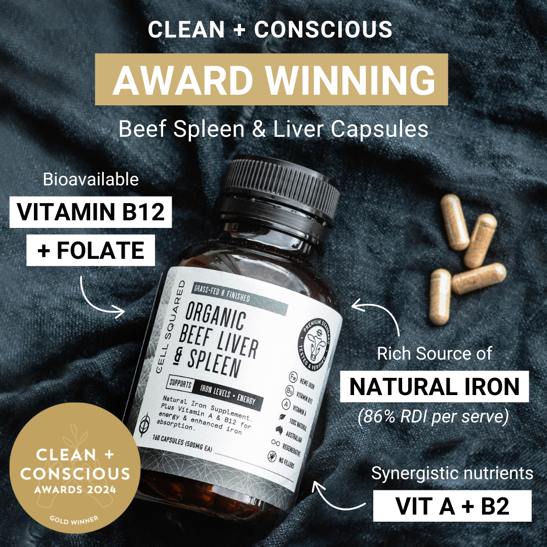 Organic Beef Spleen & Liver Capsules