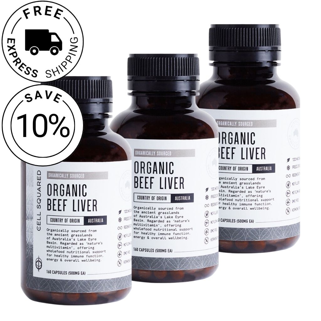 100% Organic Grass Fed Beef Liver Capsules Ingredients