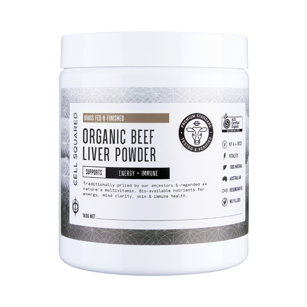 Australian Certified Organic Grass-Fed Beef Liver Powder - 160g