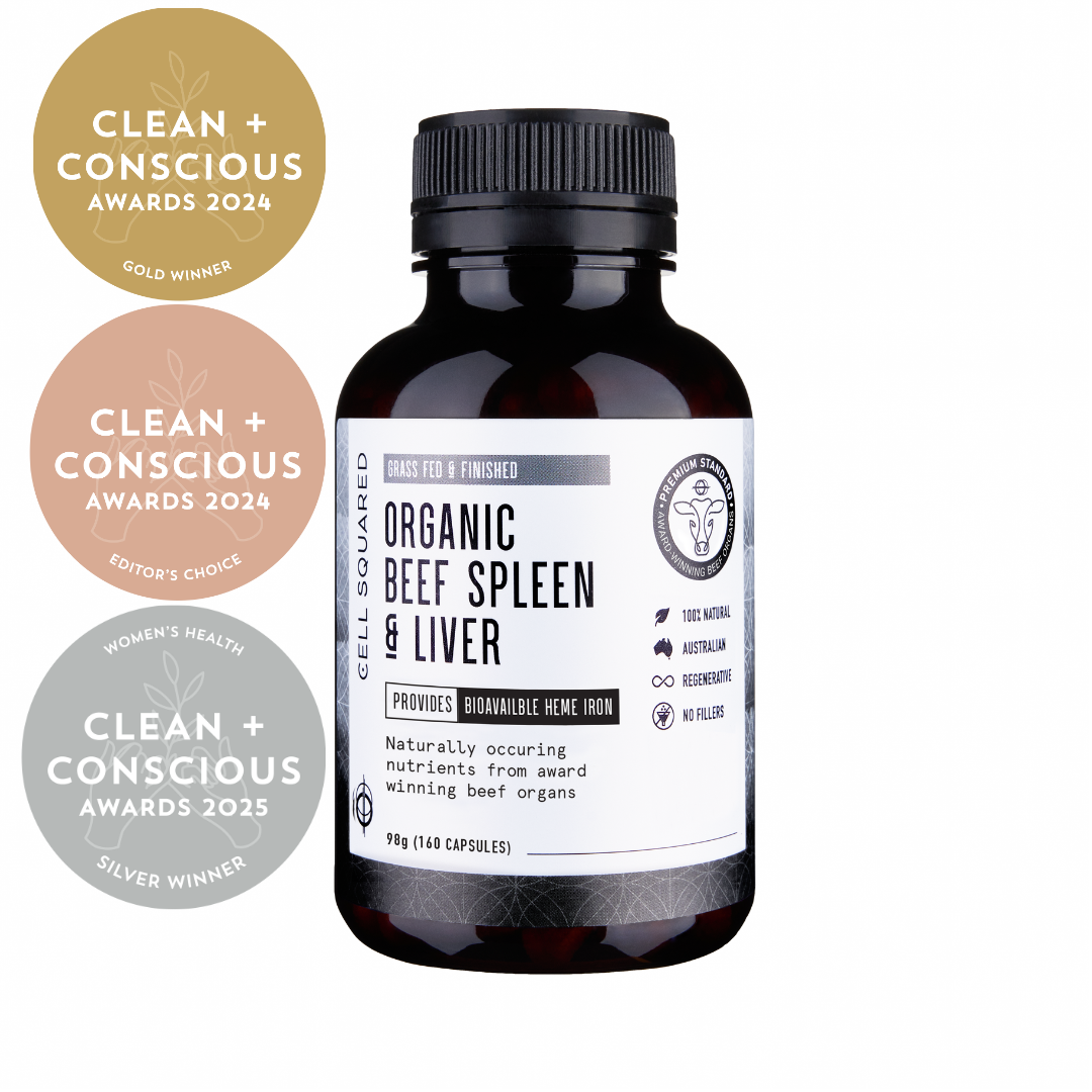 Organic Beef Spleen &amp; Liver Capsules
