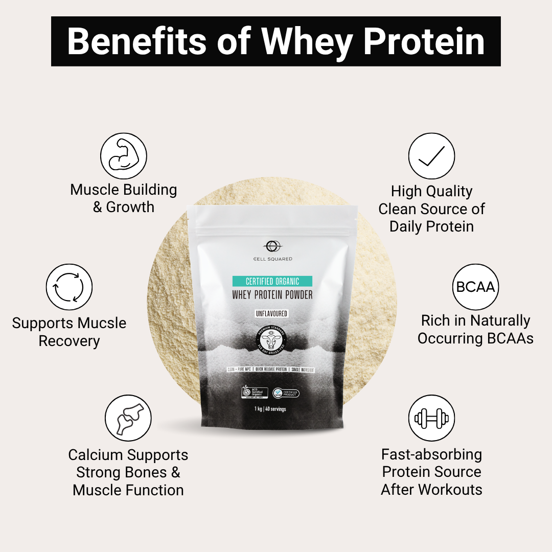 Certified Organic Whey Protein Powder 1kg