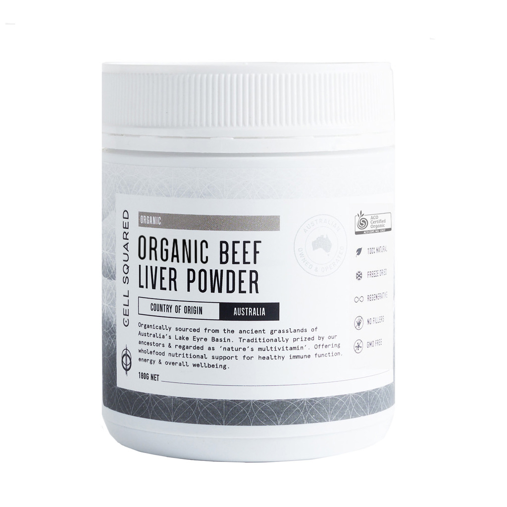 ACO Certified Organic Grass Fed Beef Liver Powder 180g
