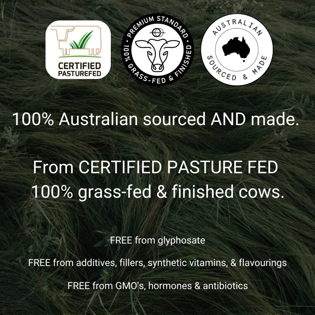 Grass Fed Bovine Beef Gelatin Powder | 100% Natural & Unflavoured ...