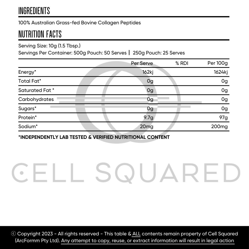 Bovine Beef Gelatin Powder 450g