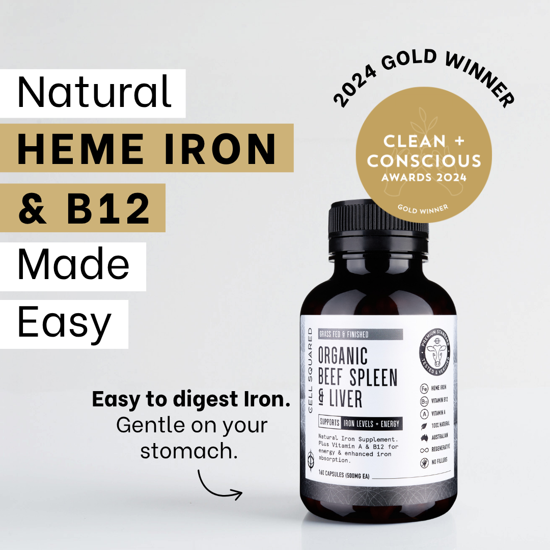 Organic Beef Spleen & Liver Capsules