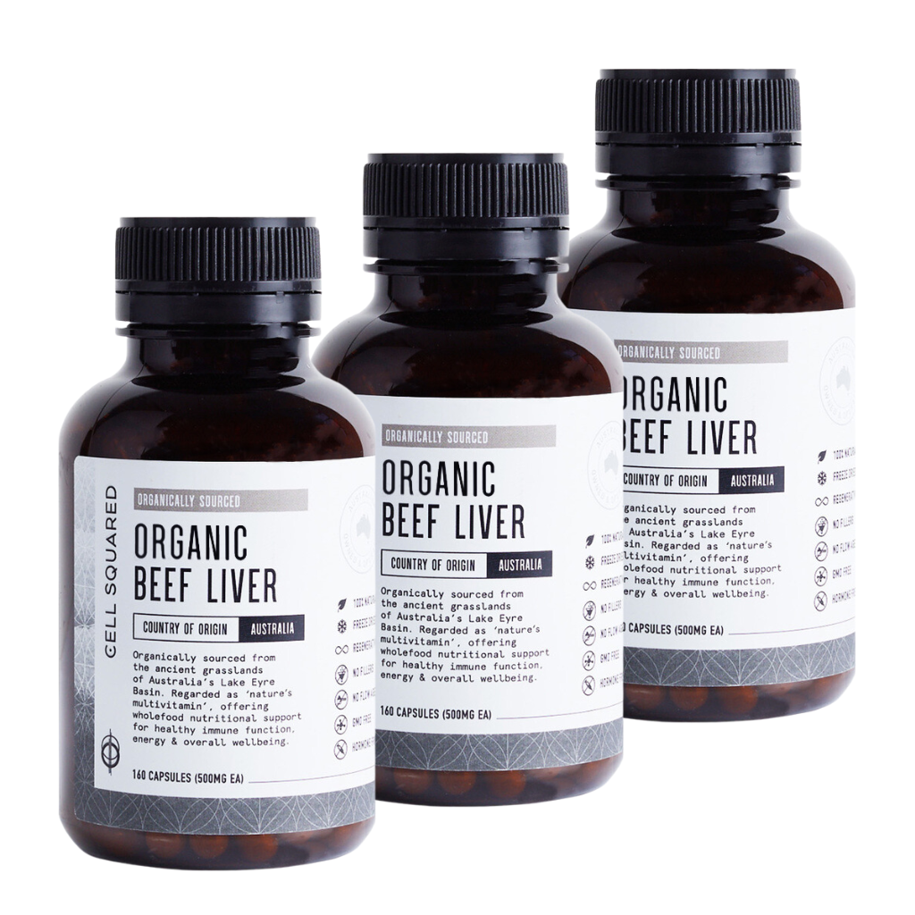 100% Organic Grass Fed Beef Liver Capsules Ingredients
