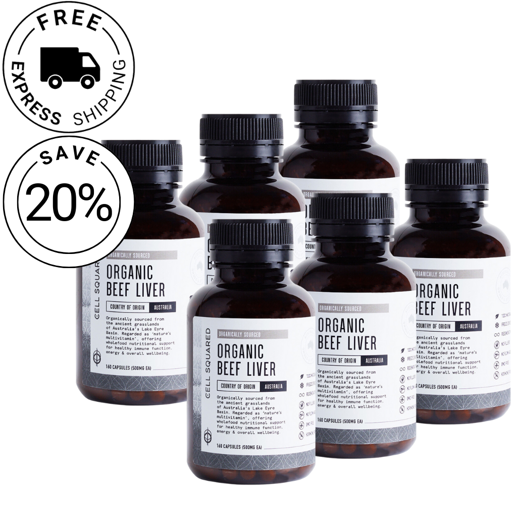 Organic Grass-Fed Beef Liver Capsules  - 6 Month Supply Save $60 (20% OFF)