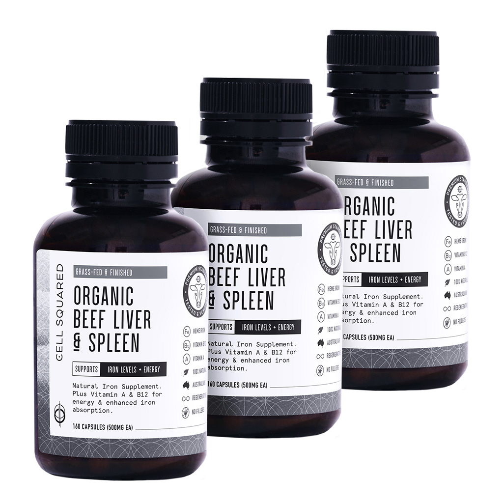 &#39;Ultimate Natural Iron Supplement&#39; Beef Spleen &amp; Liver Value Pack - Save 10%