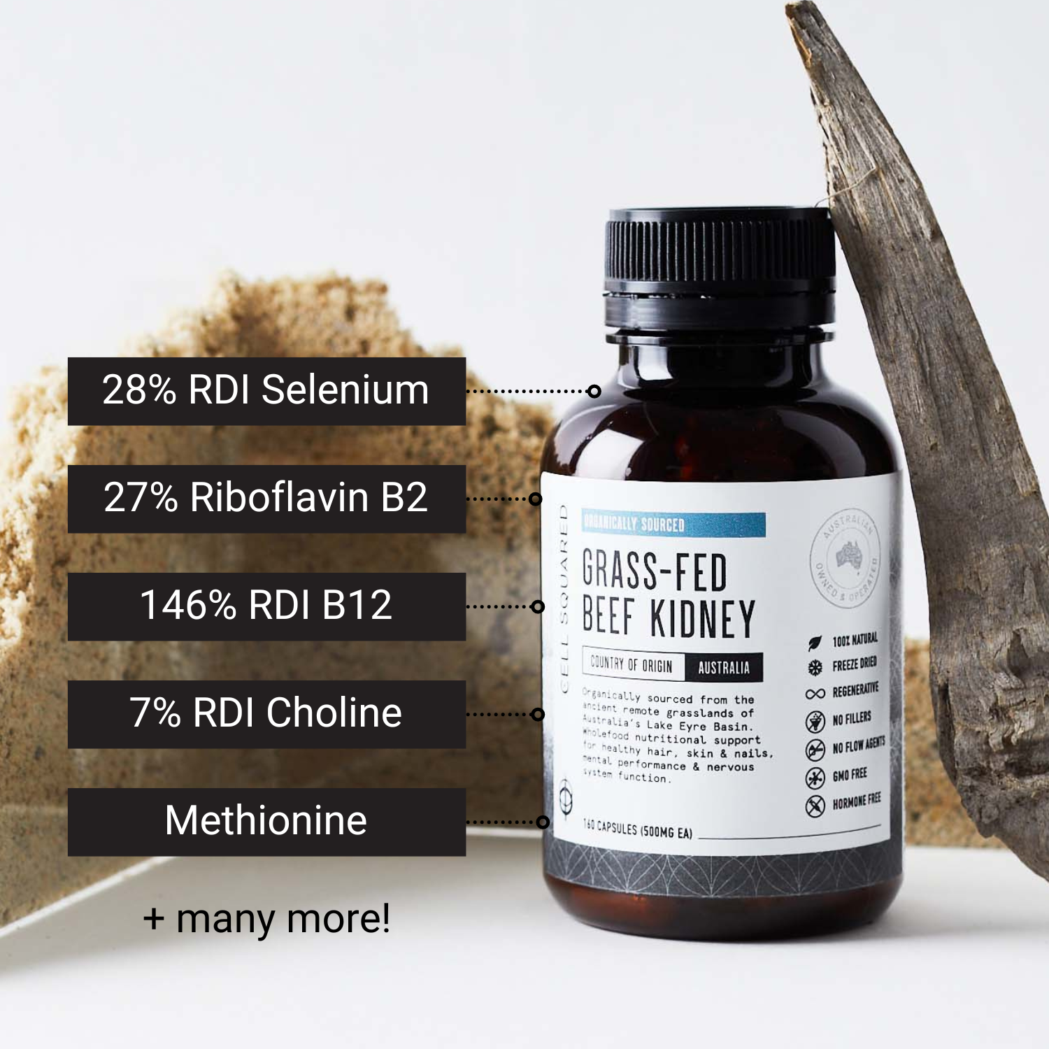 Organic Beef Kidney Capsules