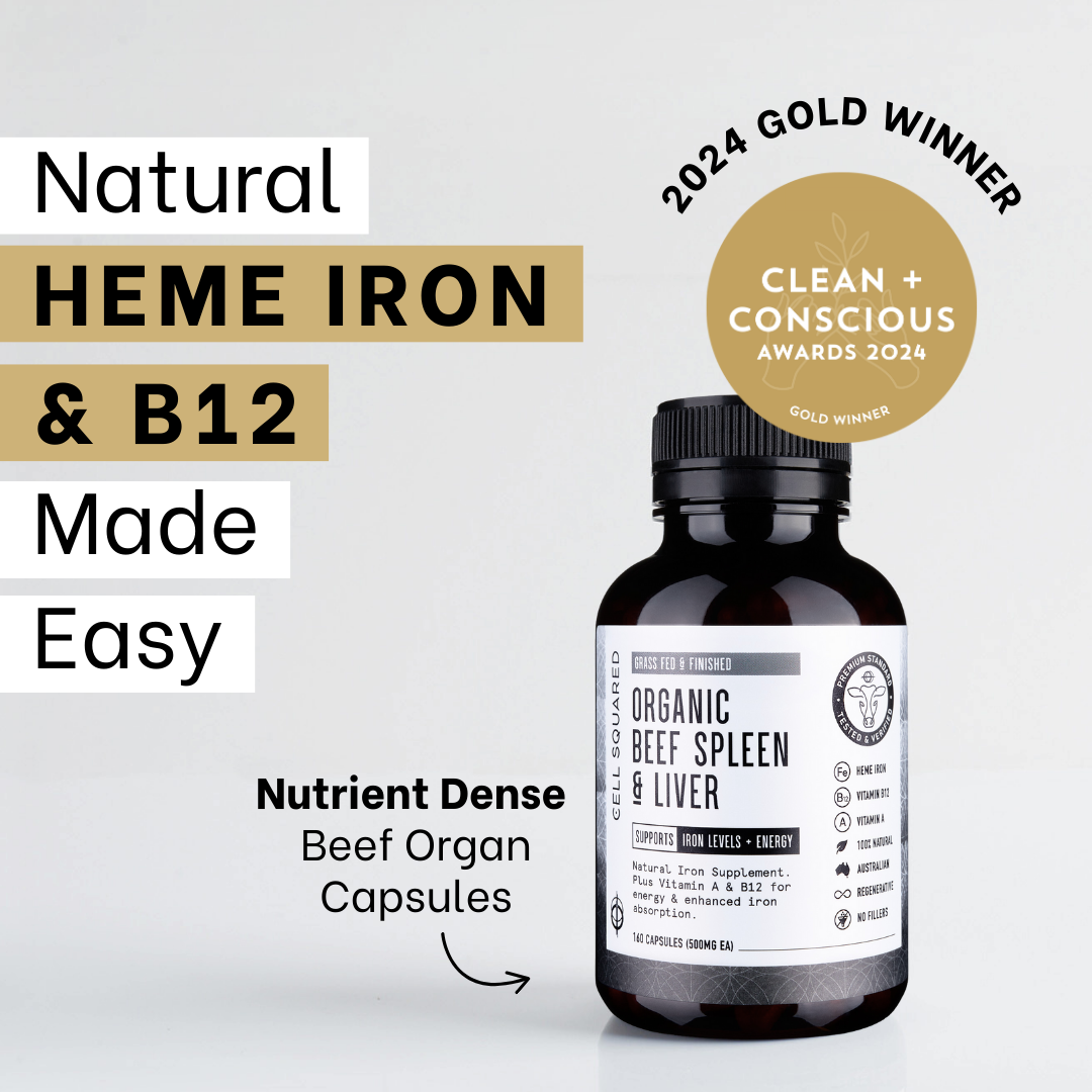 Organic Beef Spleen &amp; Liver Capsules