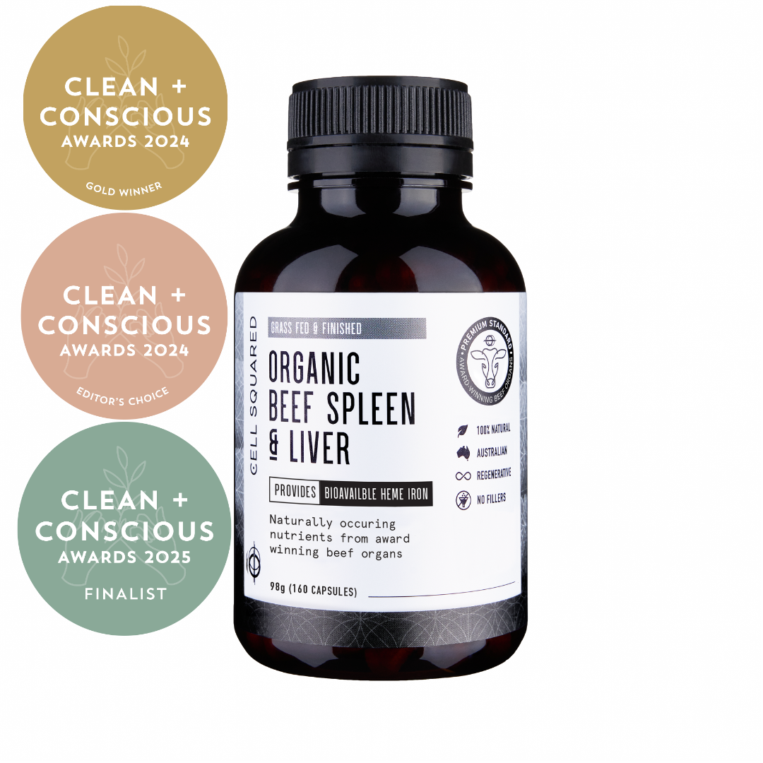 Organic Beef Spleen &amp; Liver Capsules