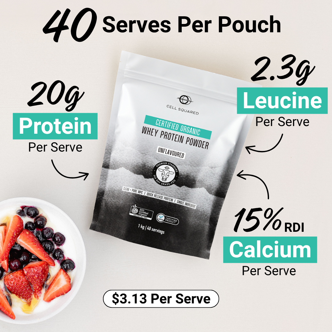 Certified Organic Whey Protein Powder 1kg