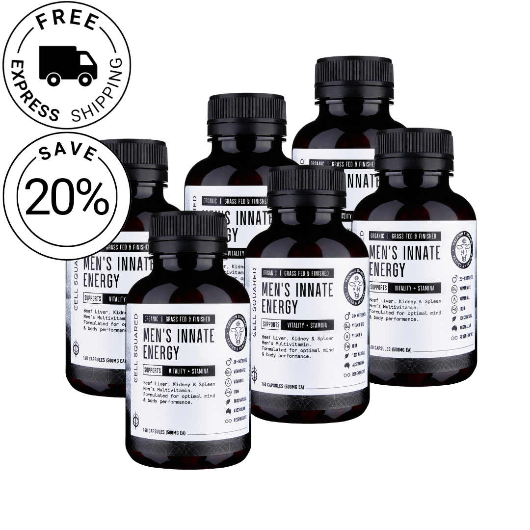 Men&#39;s Innate Energy - Beef Organ Multi 6 Month Supply Save $71.95 (20%OFF)