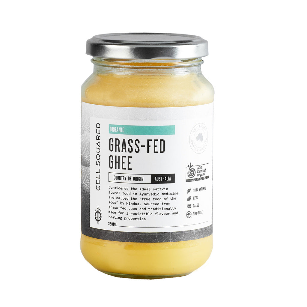 Organic Grass-Fed Ghee 360ml - Cell Squared